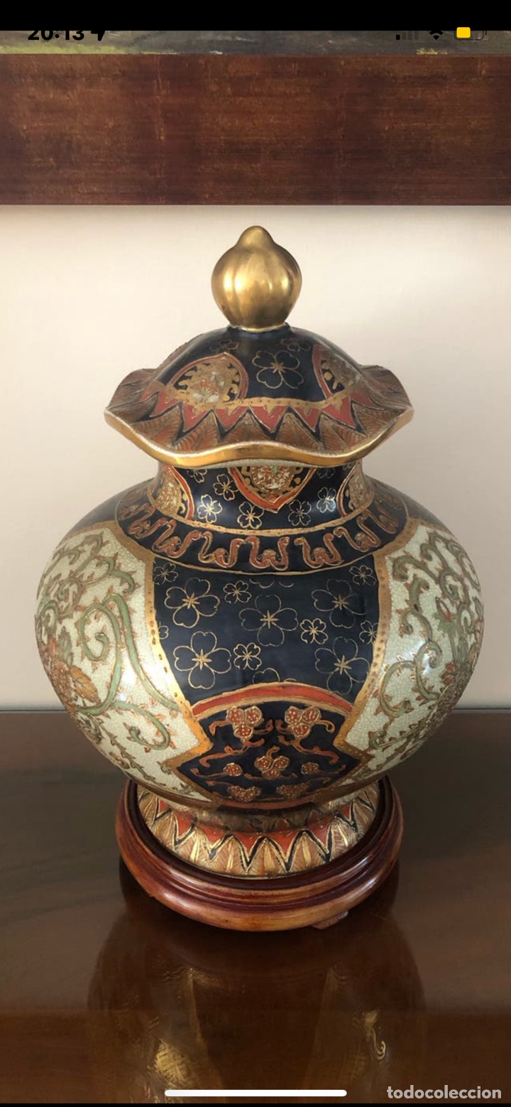 Otros objetos de arte: Gran JARR&Oacute;N JAPON&Eacute;S SATSUMA - Foto 4