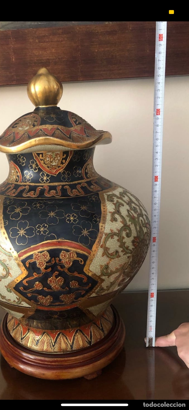Otros objetos de arte: Gran JARR&Oacute;N JAPON&Eacute;S SATSUMA - Foto 5