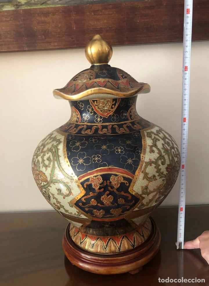 Otros objetos de arte: Gran JARR&Oacute;N JAPON&Eacute;S SATSUMA - Foto 6