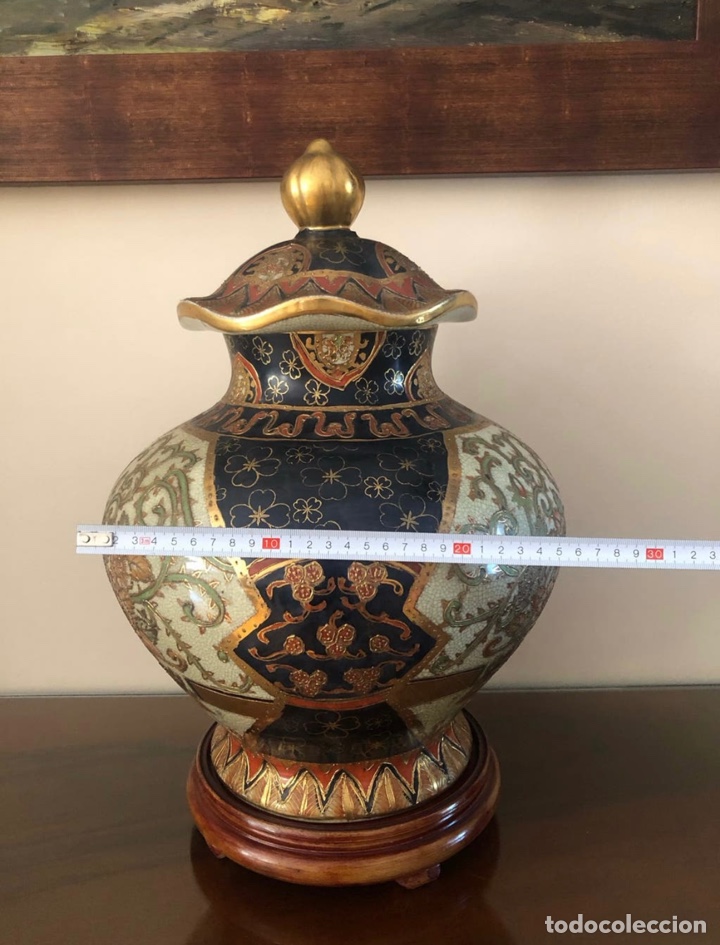Otros objetos de arte: Gran JARR&Oacute;N JAPON&Eacute;S SATSUMA - Foto 7