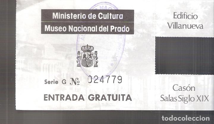 Otros objetos de arte: Museo Nacional de El Prado. Entrada gratuita. Usada. - Foto 1