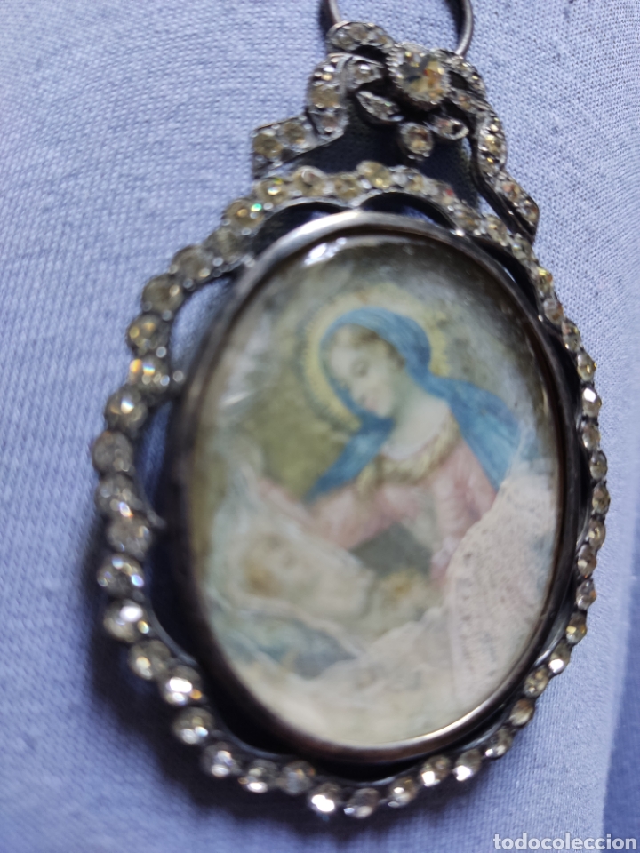 Otros objetos de arte: Virgen con ni&ntilde;o antig&uuml;edad - Foto 2