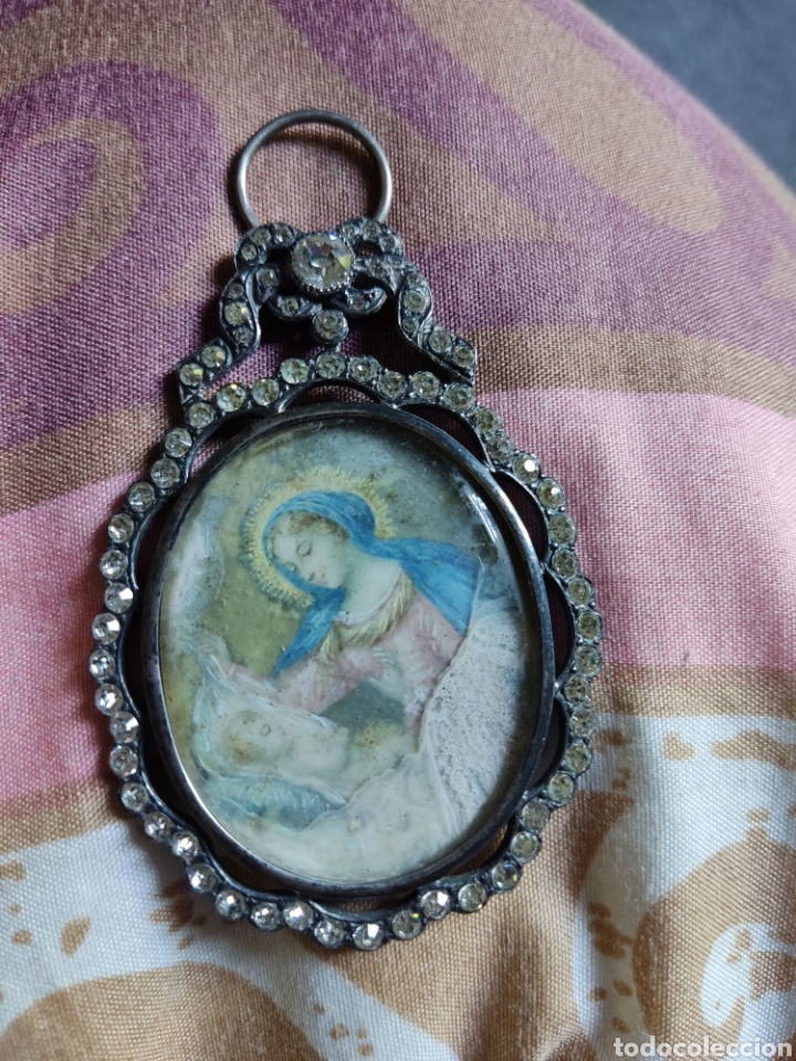 Otros objetos de arte: Virgen con ni&ntilde;o antig&uuml;edad - Foto 8