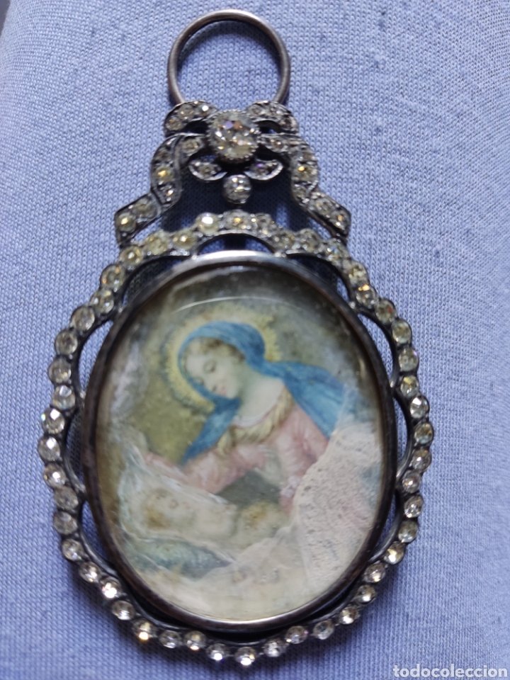 Otros objetos de arte: Virgen con ni&ntilde;o antig&uuml;edad - Foto 1