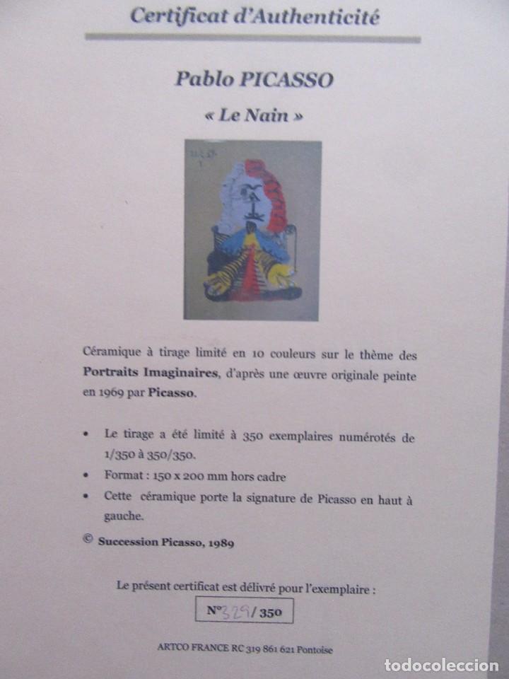Otros objetos de arte: Picasso. &rdquo;Le Nain&rdquo;. - Foto 3