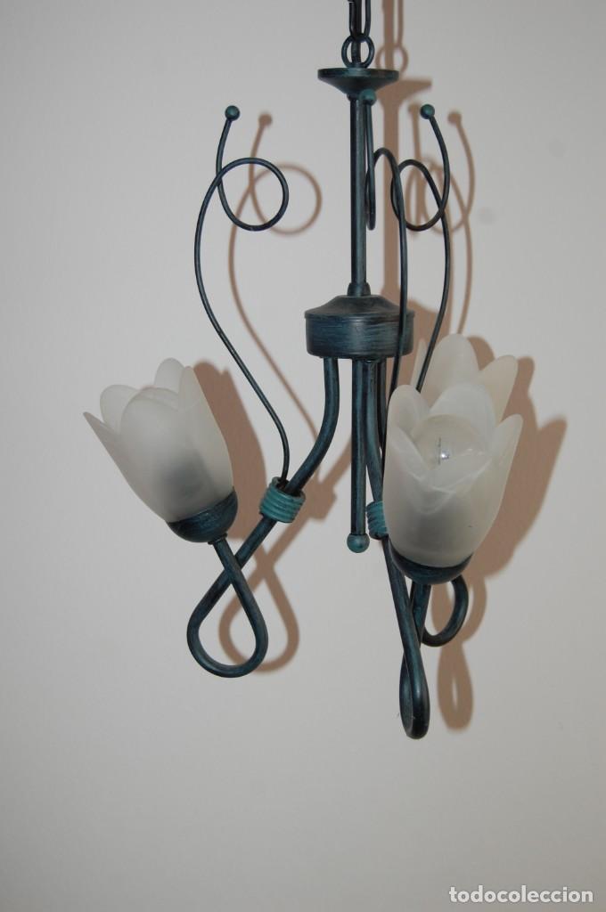 Otros objetos de arte: LAMPARA DE FORJA NUEVA. - Foto 2
