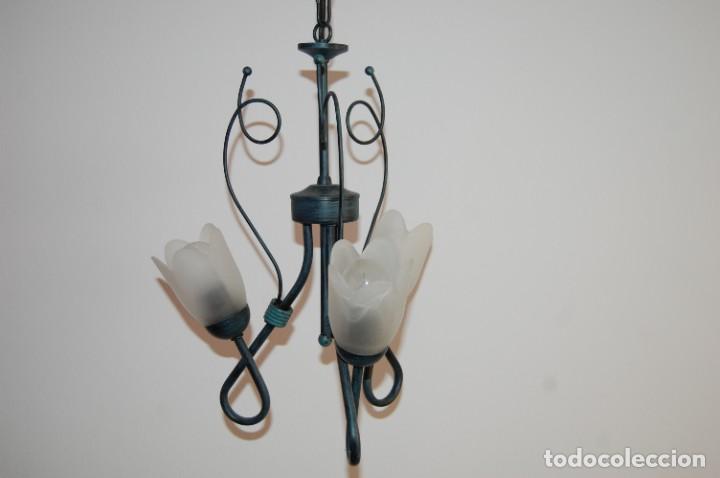 Otros objetos de arte: LAMPARA DE FORJA NUEVA. - Foto 3