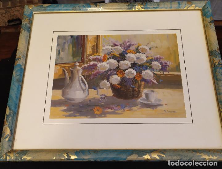 Otros objetos de arte: CUADRO CON BODEGON. ES UNA REPRODUCCION - Foto 1