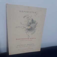 Otros Objetos de Arte: 3905.-EXPOSICION DE PINTURAS MONTSERRAT BARTA-TEMAS DE BALLET-GALERIAS AUGUSTA-BARCELONA 1951