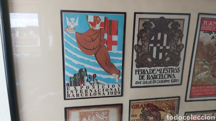 Otros objetos de arte: CUADRO CON 6 CARTELES MODERNISTAS - Foto 3