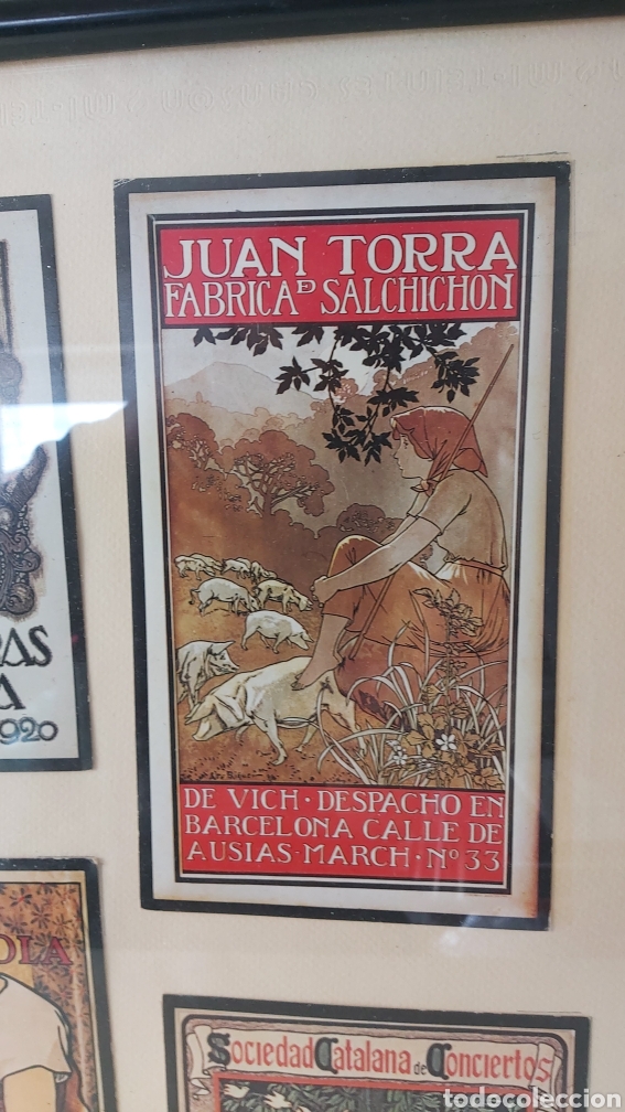 Otros objetos de arte: CUADRO CON 6 CARTELES MODERNISTAS - Foto 4
