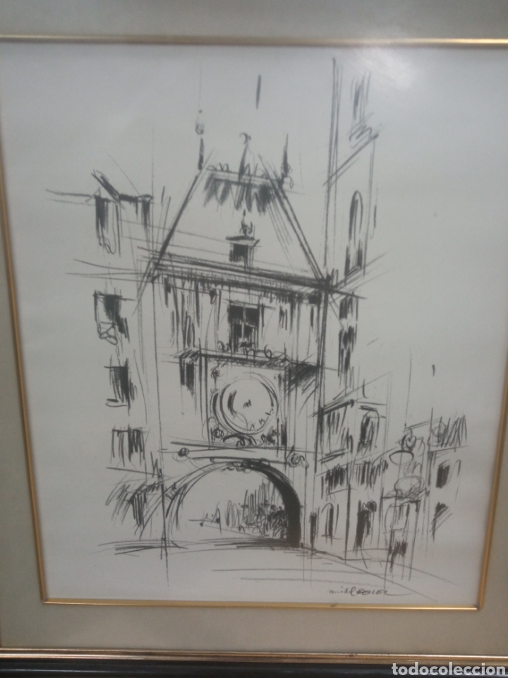 Otros objetos de arte: Lote 5 pinturas Michel Bellec - Foto 5