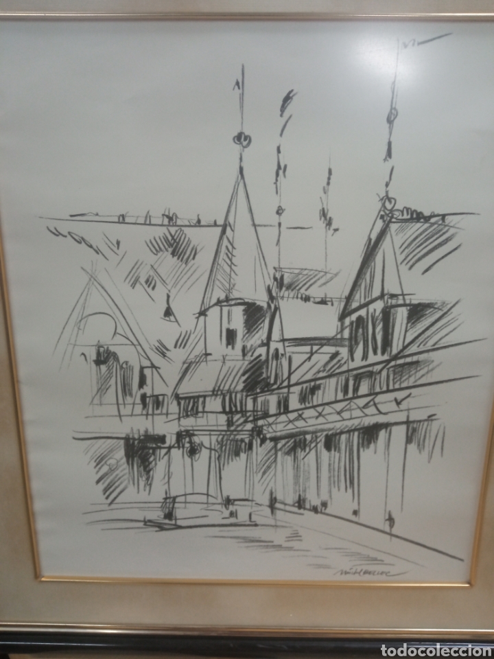 Otros objetos de arte: Lote 5 pinturas Michel Bellec - Foto 15