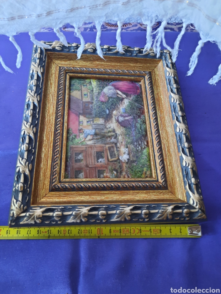 Otros objetos de arte: Precioso cuadro esmaltado en relieve. - Foto 4