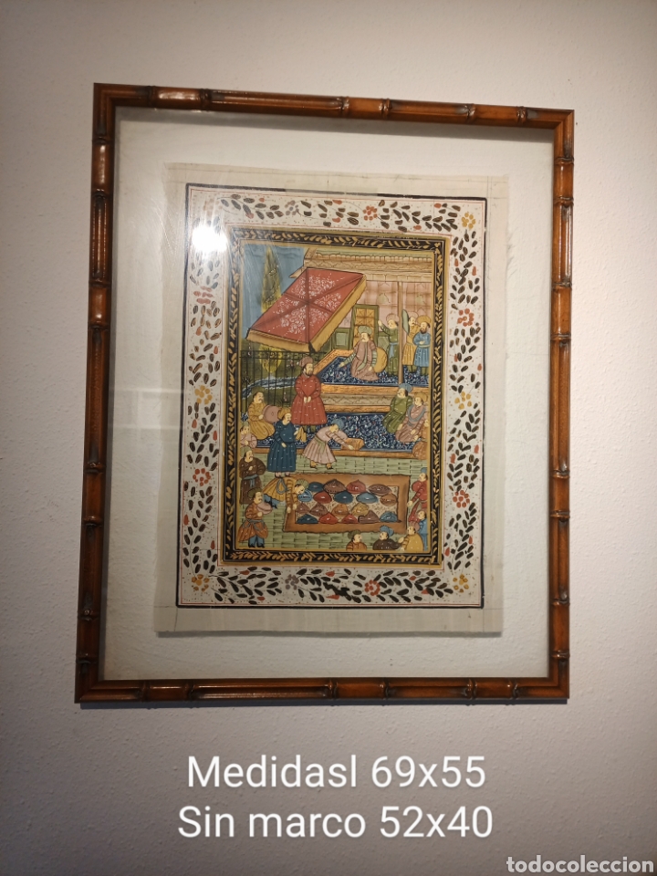Otros objetos de arte: Antigua pintura sobre seda - Foto 1