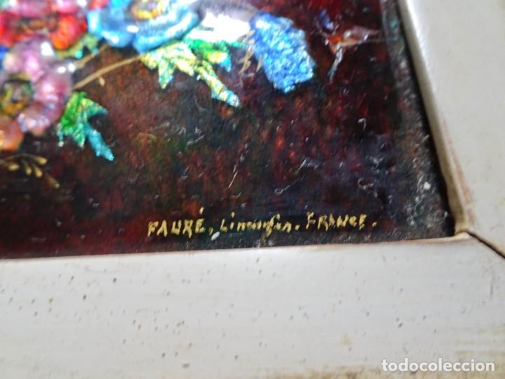 Otros objetos de arte: ESMALTE SOBRE COBRE CAMILLE FAUR&Eacute; LIMOGES 1920S - Foto 4