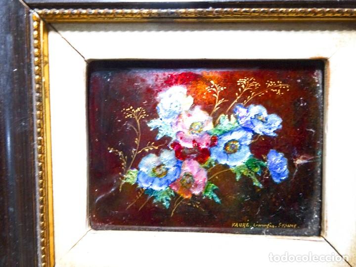 Otros objetos de arte: ESMALTE SOBRE COBRE CAMILLE FAUR&Eacute; LIMOGES 1920S - Foto 6