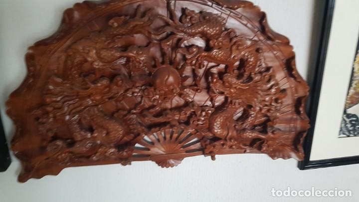 Otros objetos de arte: A banico tallado en madera noble - Foto 3