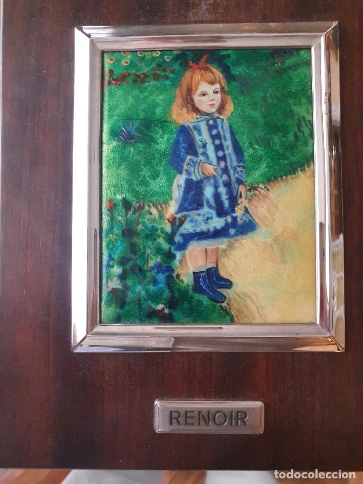 Otros objetos de arte: Esmalte sobre pintura de Renoir. - Foto 1