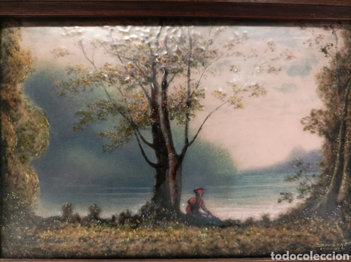 Otros objetos de arte: Esmalte Antoine Soustre Limoges - Foto 3