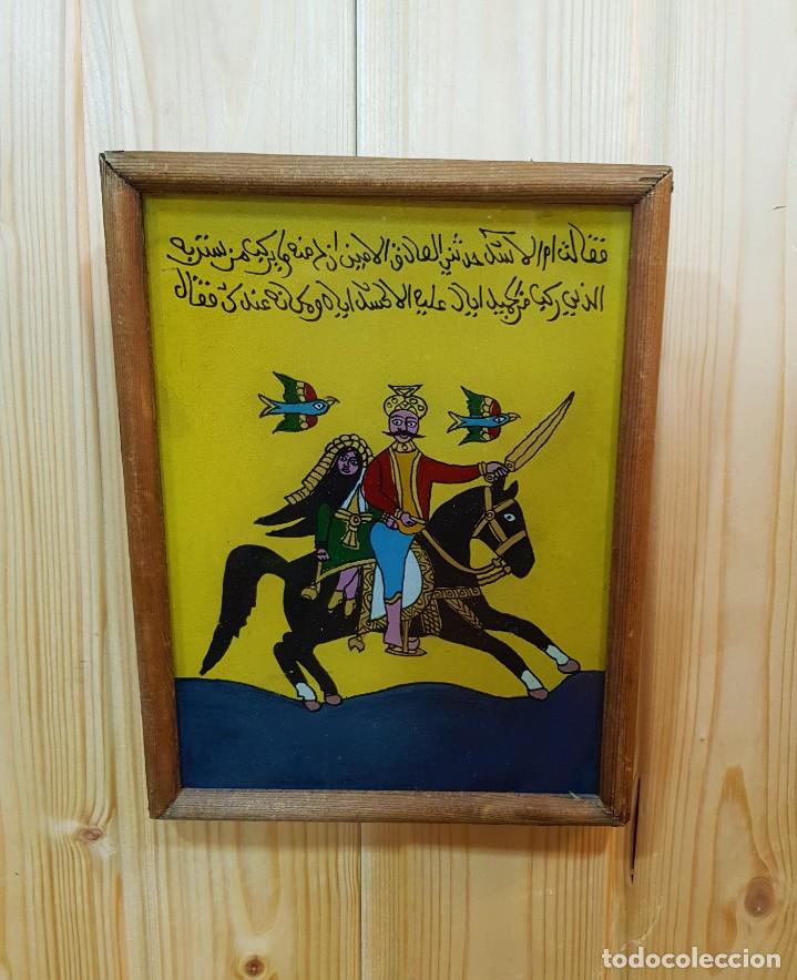 Otros objetos de arte: -CUADRO DECORADO SOBRE CRISTAL - Foto 1