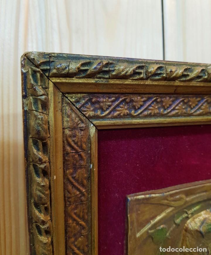 Otros objetos de arte: -CUADRO ANTIGUO DE PLOMO - Foto 4