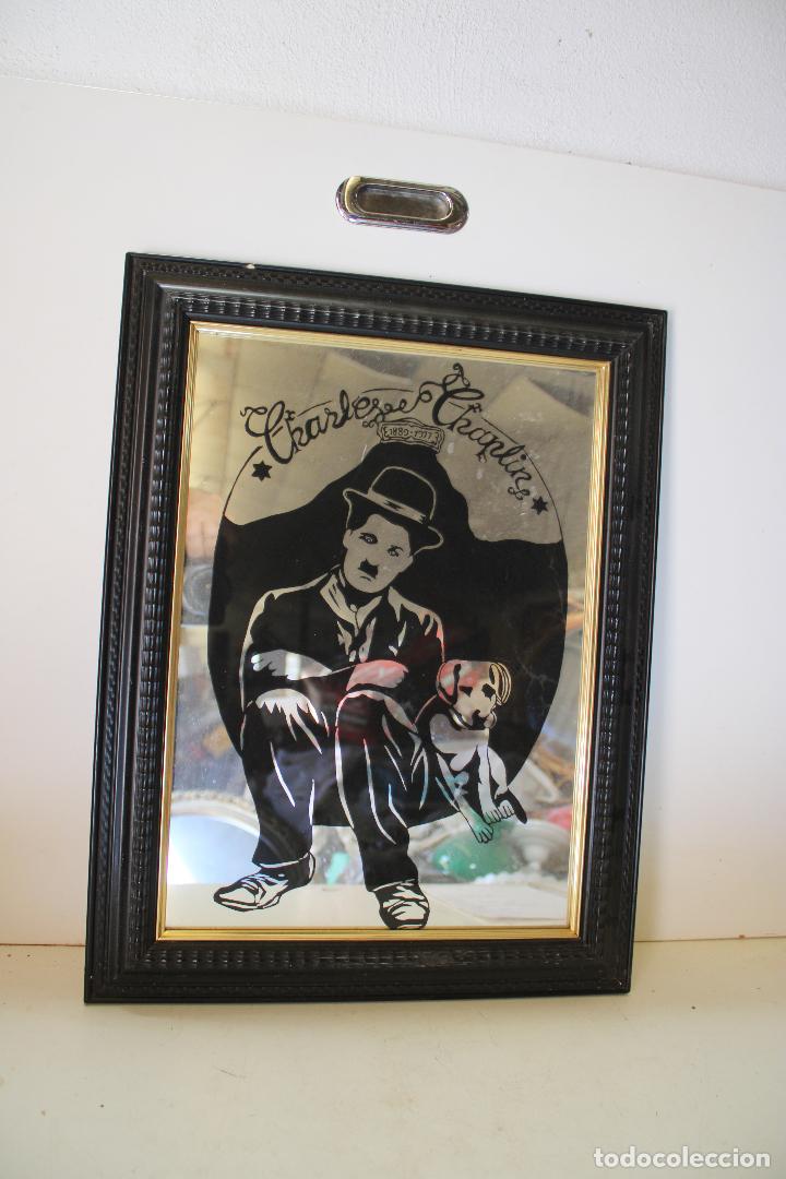 Otros objetos de arte: espejo charles chaplin - Foto 1