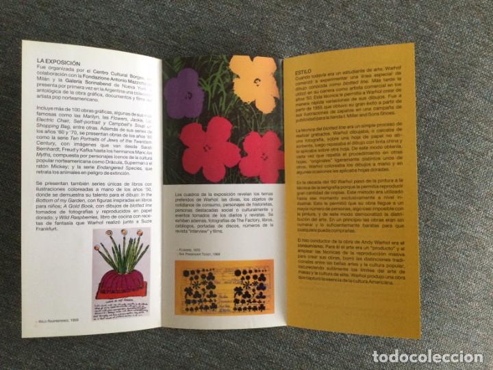 Otros objetos de arte: Exposici&oacute;n Andy Warhol (Buenos Aires, 2005). Tr&iacute;ptico - Foto 2