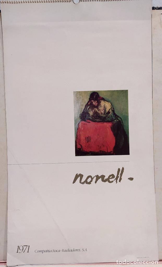 Otros objetos de arte: Calendario de 1971 con laminas de Nonell - Foto 1