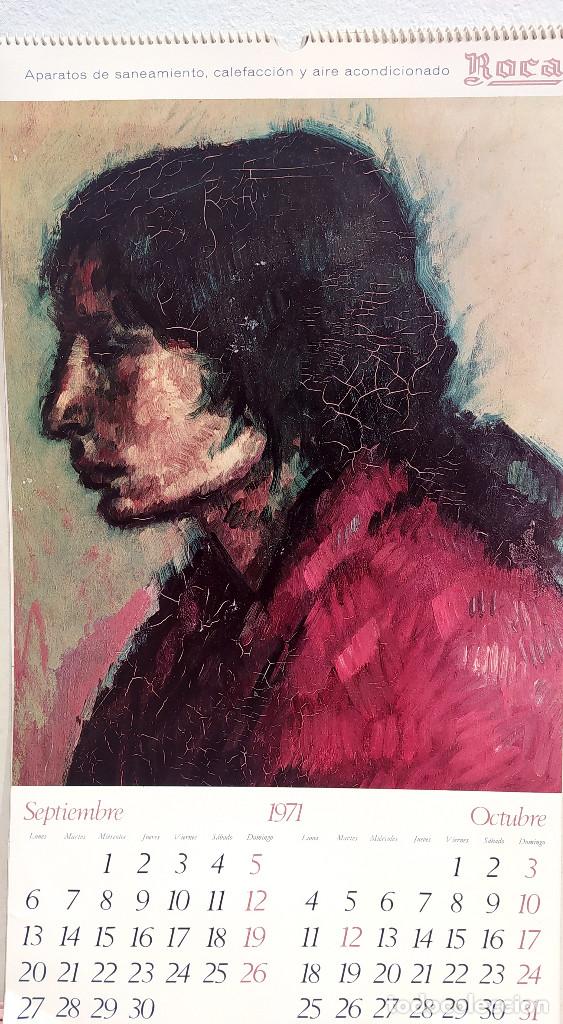 Otros objetos de arte: Calendario de 1971 con laminas de Nonell - Foto 2