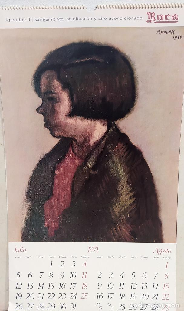 Otros objetos de arte: Calendario de 1971 con laminas de Nonell - Foto 4
