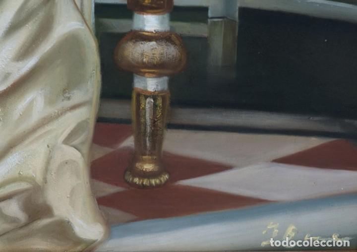 Otros objetos de arte: &Oacute;LEO SOBRE LIENZO. ESCUELA FRANCESA. - Foto 5