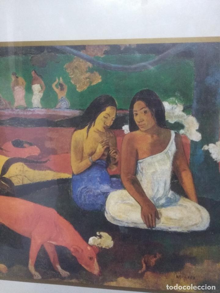 Otros objetos de arte: Cuadro L&aacute;mina Gauguin. - Foto 2