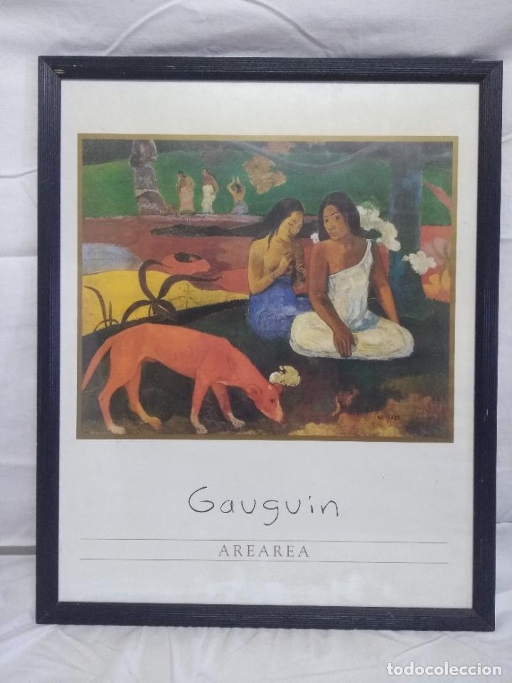 Otros objetos de arte: Cuadro L&aacute;mina Gauguin. - Foto 1