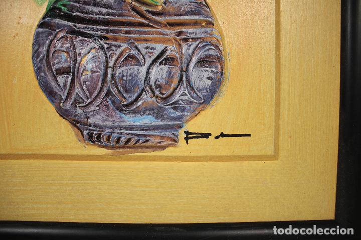 Otros objetos de arte: bodegon firmado acrilico - Foto 4