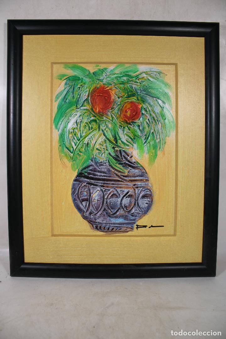 Otros objetos de arte: bodegon firmado acrilico - Foto 1