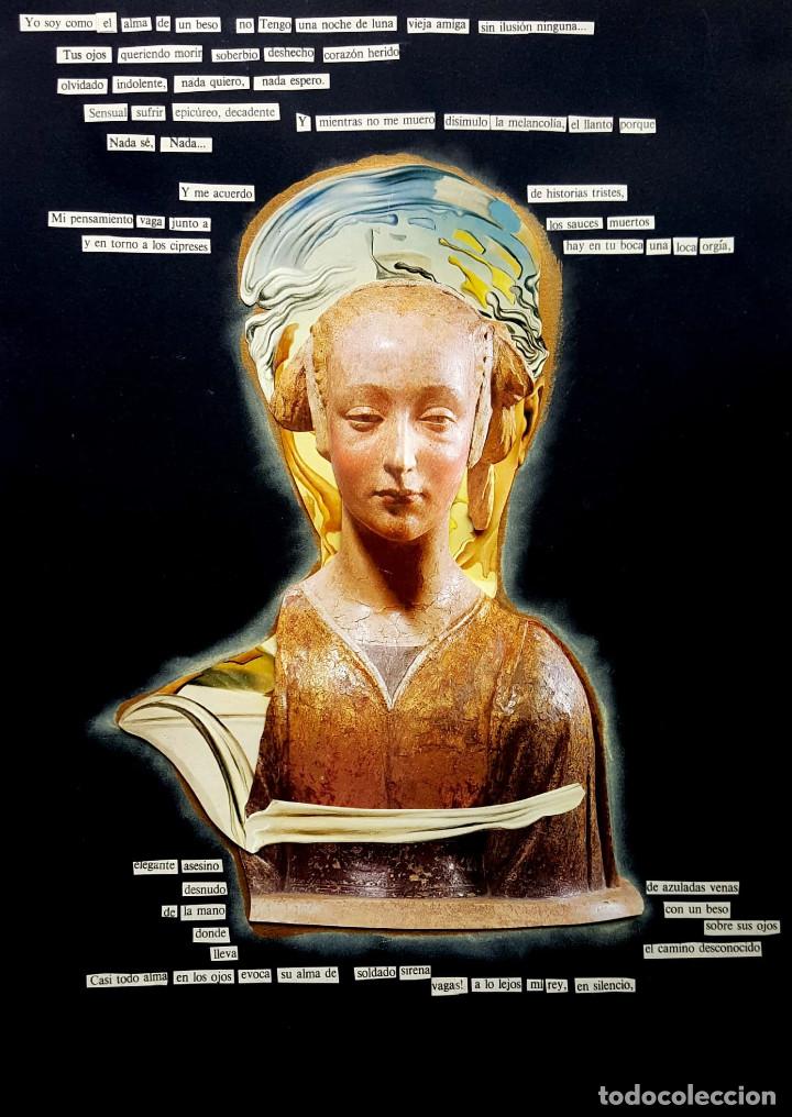 Otros objetos de arte: Poema daliniano, collage de Indalecio - Foto 1