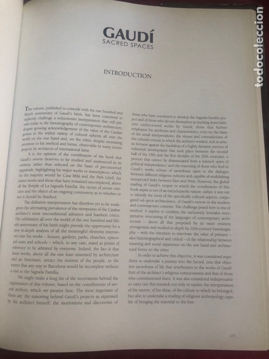 Otros objetos de arte: GAUDI. ESPACIOS SAGRADOS (ED. BILING&Uuml;E)-A&Ntilde;O 2002 - Foto 6