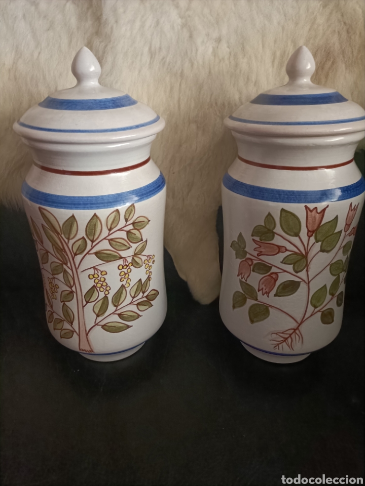 Otros objetos de arte: PRECIOSOS TARROS ALBARELOS ALBORS - Foto 2