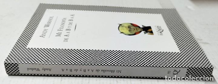 Otros objetos de arte: Andy Warhol, Mi filosof&iacute;a AAB y de BAA, Tusquets, 1998 - Foto 2