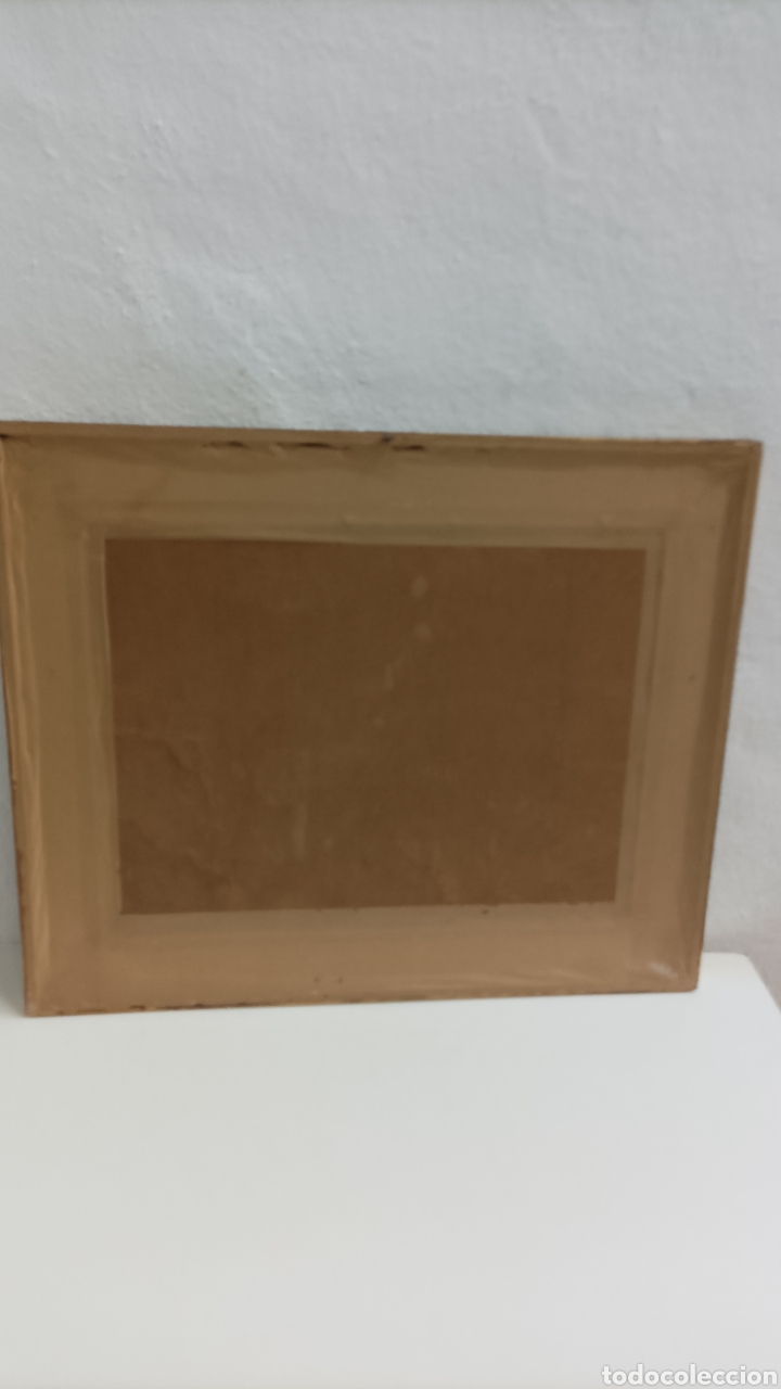 Otros objetos de arte: Cuadro litografia imagen papel barnizado de &eacute;poca - Foto 4