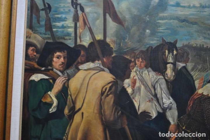 Otros objetos de arte: CUADRO ANTIGUO IMPRESI&Oacute;N LA RENDICI&Oacute;N DE BREDA - Foto 2
