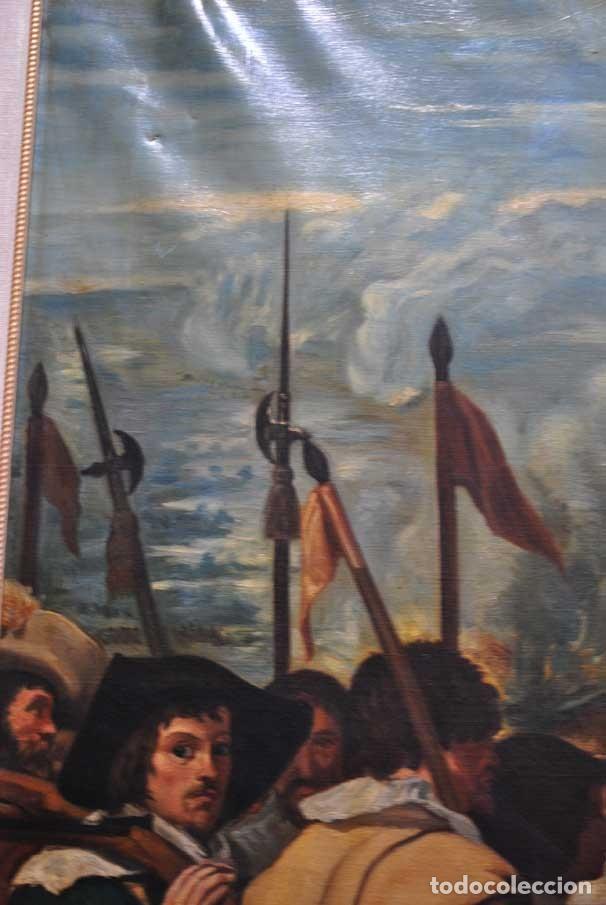 Otros objetos de arte: CUADRO ANTIGUO IMPRESI&Oacute;N LA RENDICI&Oacute;N DE BREDA - Foto 4