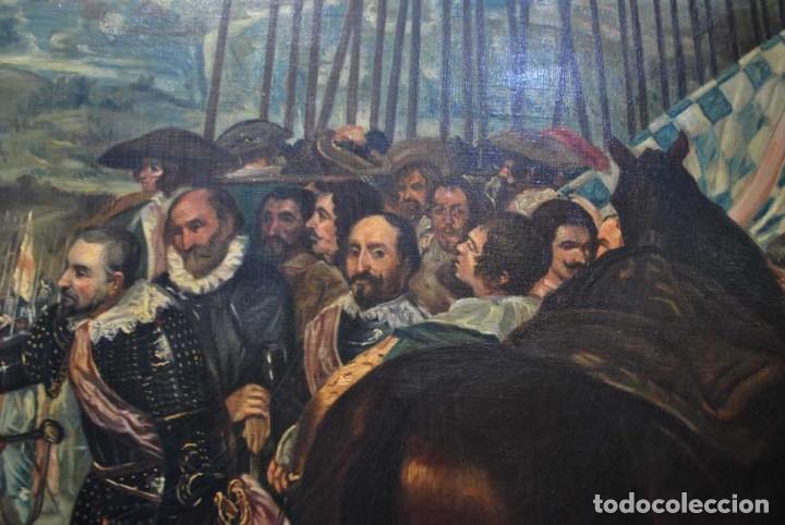 Otros objetos de arte: CUADRO ANTIGUO IMPRESI&Oacute;N LA RENDICI&Oacute;N DE BREDA - Foto 8