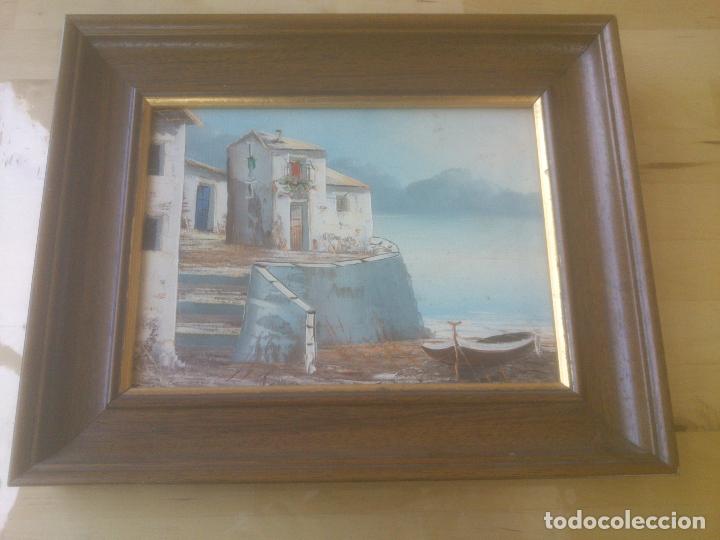 Otros objetos de arte: PAISAJE,CON BARCA. - Foto 1