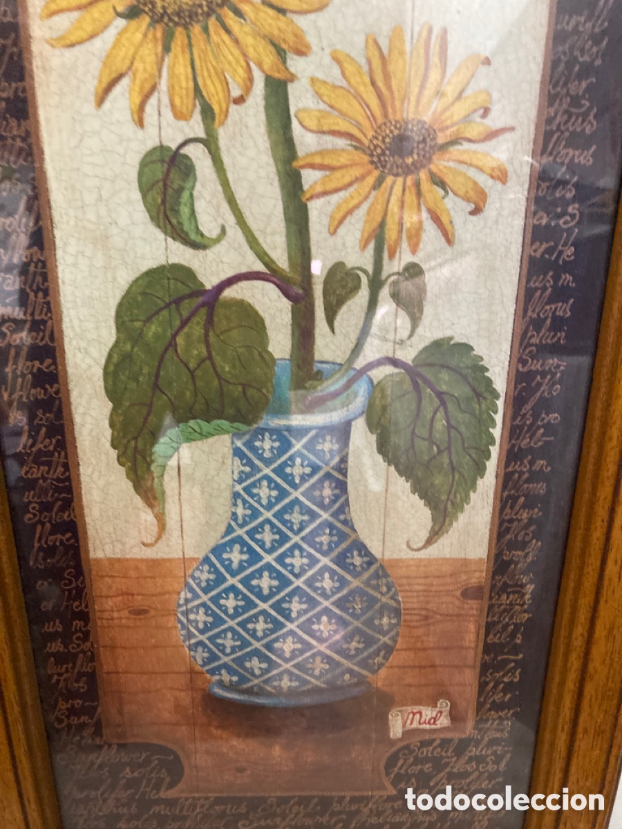 Otros objetos de arte: Cuadro con marco de madera y Cristal protector, - Foto 4