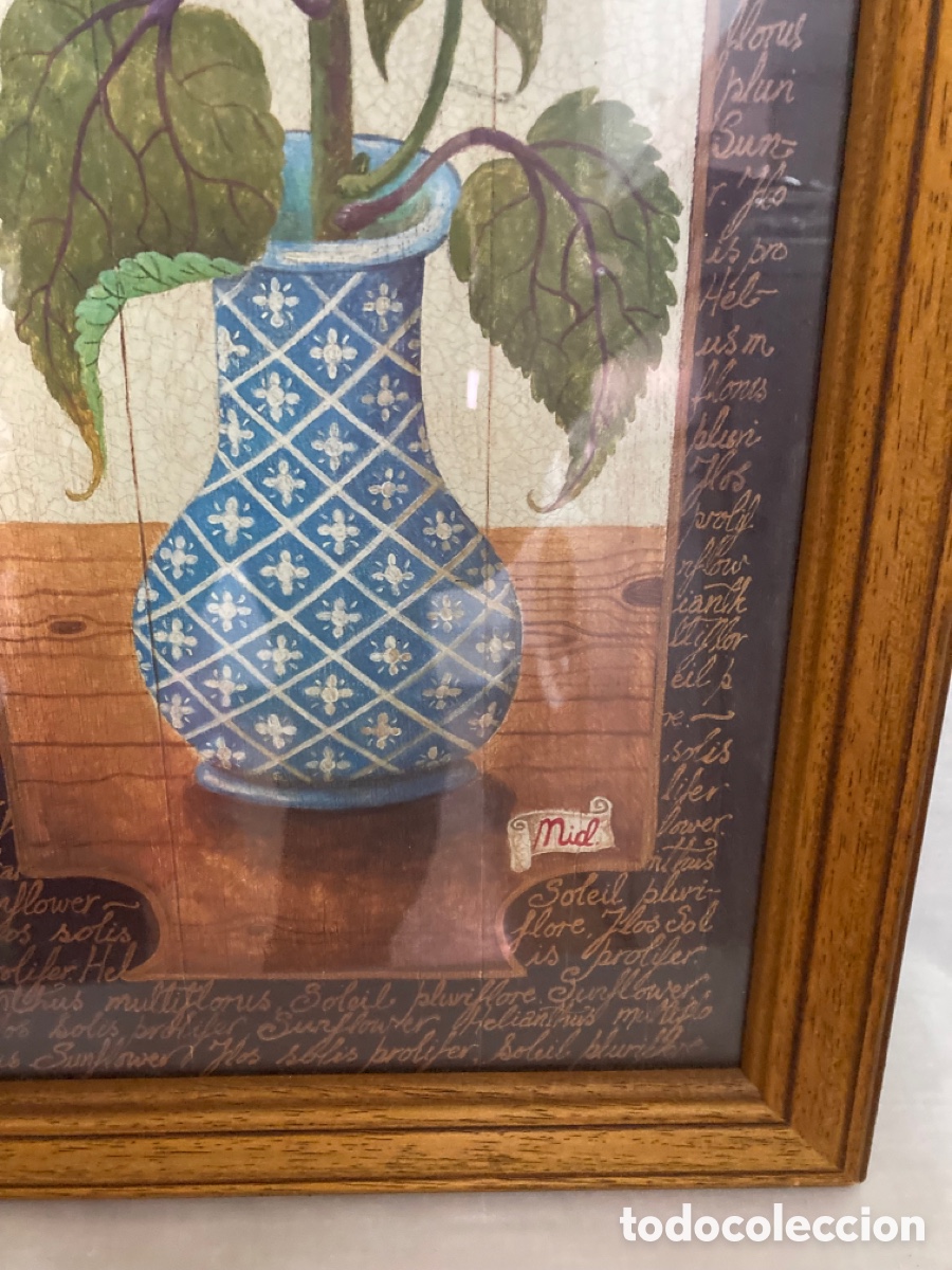Otros objetos de arte: Cuadro con marco de madera y Cristal protector, - Foto 5