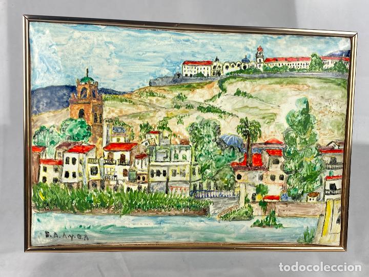 Otros objetos de arte: CUADRO ESMALTADO 12 X 18 CM ENMARCADO - Foto 2