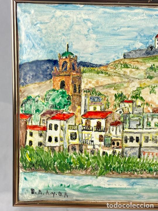 Otros objetos de arte: CUADRO ESMALTADO 12 X 18 CM ENMARCADO - Foto 3