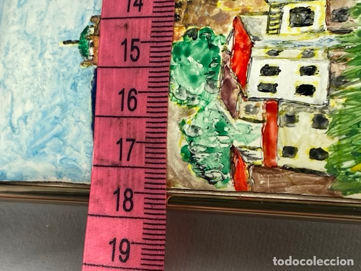Otros objetos de arte: CUADRO ESMALTADO 12 X 18 CM ENMARCADO - Foto 7